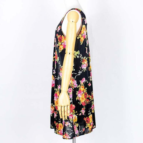 ウェア TUNIC ラピアスムース・ローズ Aラインスリップ クロ 1560-B